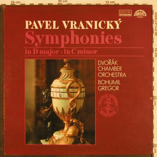 Vranicky,Pavel: Symphonies, Supraphon(11 0956-1), CZ, 1990 - LP - L4279 - 7,50 Euro