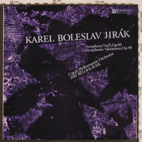 Jirak,Karel Boleslav: Symphony No.5, op.60,Varia.op.40, Panton(81 0913-1), CZ, 1990 - LP - L4307 - 9,00 Euro