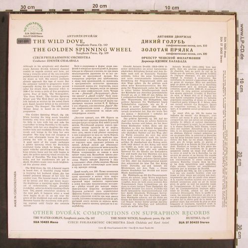 Dvorak,Antonin: The Wild-Dove,Golden Spinning Wheel, Supraphon (SUA ST 50435), CZ, 1962 Typ: LP Best.-Nr.: L4340 Preis: 7,50 Euro