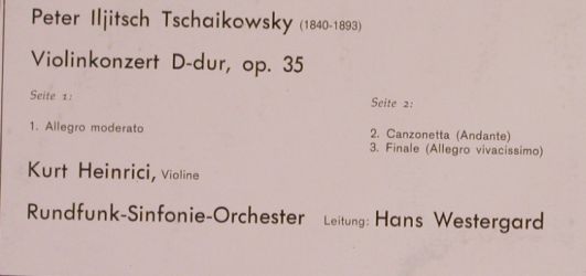 Tschaikowsky,Peter: Violinkonzert D-dur op.35, Pergola(832 013 PGY), NL,  - LP - L4390 - 4,00 Euro