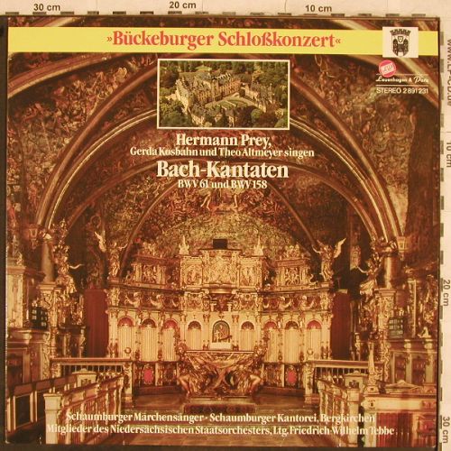 Bach,Johann Sebastian: Bückeburger Schloßkonzert,BWV61,158, Schwann/Leuenhagen&Paris (2891 231/90010), D Typ: LP Best.-Nr.: L4392 Preis: 5,00 Euro
