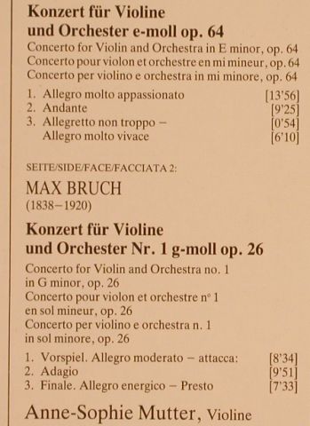 Mendelssohn-Bartholdy,Felix/Bruch: Violinkonzerte e-moll op.64 /op.26, D.Gr.(40 0051), D,Club Ed.,  - LP - L4397 - 5,00 Euro