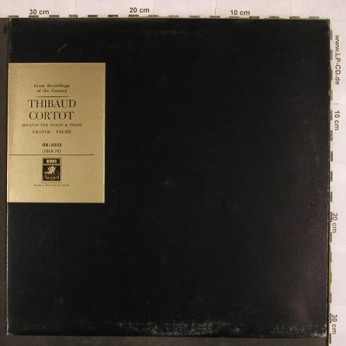 Thibaud,Jacques / Alfred Cortot: Sonatas f.violin&piano,Franck,Fauré, EMI Angel(GR-2025), J,  - LP - L4414 - 12,50 Euro