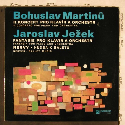 Martinu,Bohuslav / Jaroslav Jezek: II.Koncert pro Klavier/Fantasie..., Panton(11 0336), CZ, 1973 - LP - L4419 - 9,00 Euro
