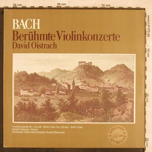 Bach,Johann Sebastian: Berühmte Violinkonzerte, Melodia Auslese(64 042), D,  - LP - L4422 - 5,50 Euro