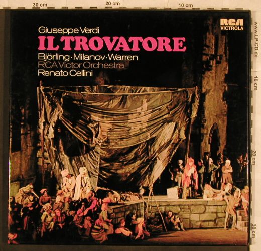 Verdi,Giuseppe: Il Trovatore,Box, RCA Victrola (VIC-6008/1-2), D, Ri, 1952 Typ: 2LP Best.-Nr.: L4431 Preis: 14,00 Euro