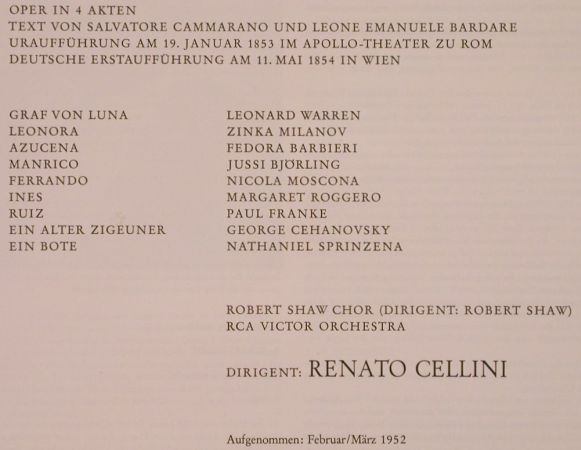 Verdi,Giuseppe: Il Trovatore,Box, RCA Victrola(VIC-6008/1-2), D, Ri, 1952 - 2LP - L4431 - 14,00 Euro
