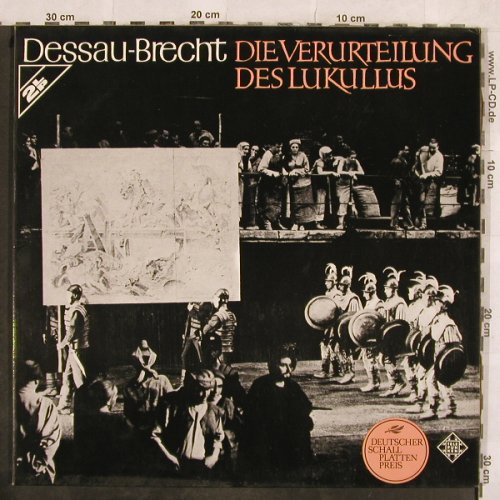 Dessau,Paul & Bertolt Brecht: Die Verurteilung des Lukullus,Foc, Telefunken (6.48104 DX), D, Ri, 1966 Typ: 2LP Best.-Nr.: L4447 Preis: 9,00 Euro