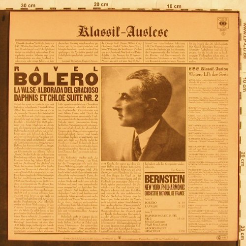 Ravel,Maurice: Bolero, La Valse, Alborada del Grac, CBS(CBS 60 101), NL, 1984 - LP - L4448 - 5,50 Euro