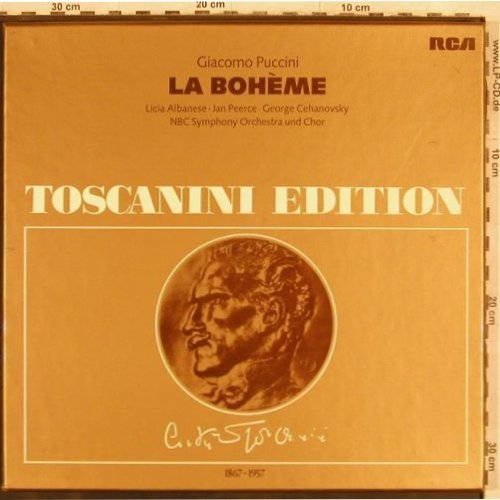 Puccini,Giacomo: La Boheme,Box,Ri, RCA Toscanini Ed. (AT 203/1-2), D, 1957 Typ: 2LP Best.-Nr.: L4451 Preis: 9,00 Euro