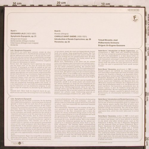 Lalo,Edouard / Saint-Saens: Symphony Espagnole/Introd. et Rodo, EMI(C 051-00 144), NL, 1976 - LP - L4452 - 7,50 Euro