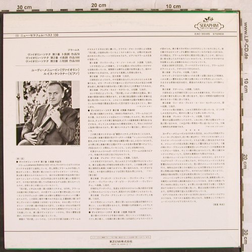 Brahms,Johannes: Violin Sonatas 1-3, Seraphim(EAC-30185), J,  - LP - L4466 - 17,50 Euro