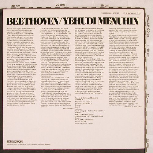 Beethoven,Ludwig van: Violinenkonzert D-dur op.61(53), EMI Electrola(C 047-00 117), D,  - LP - L4472 - 9,00 Euro