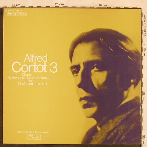 Cortot,Alfred: Choplin Klaviers.Nr.3 /Liszt Klavie, EMI/Dacapo(C 047-01 504), D,  - LP - L4490 - 5,00 Euro