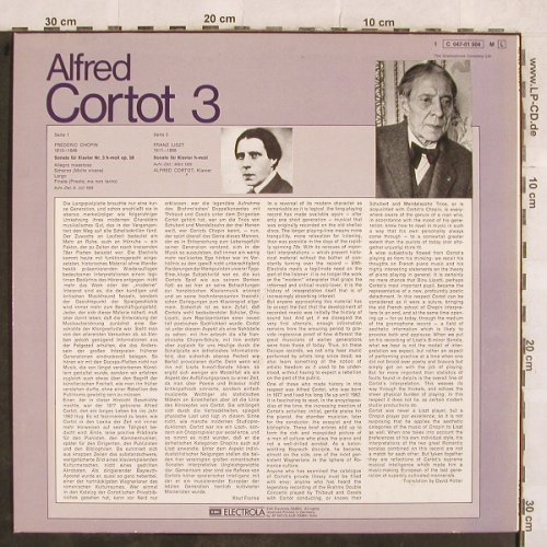 Cortot,Alfred: Choplin Klaviers.Nr.3 /Liszt Klavie, EMI/Dacapo(C 047-01 504), D,  - LP - L4490 - 5,00 Euro