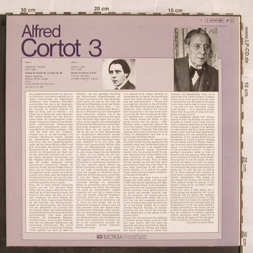 Cortot,Alfred: Choplin Klaviers.Nr.3 /Liszt Klavie, EMI/Dacapo (C 047-01 504), D Typ: LP Best.-Nr.: L4490 Preis: 5,00 Euro
