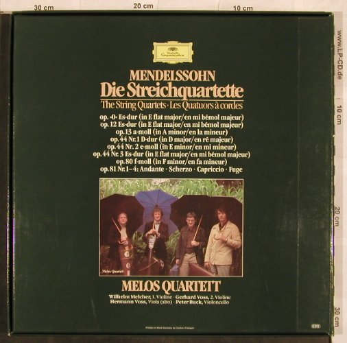 Mendelssohn Bartholdy,Felix: Die Streichquartette, Box, D.Gr.(2740 267), D, 1982 - 4LP - L4491 - 25,00 Euro