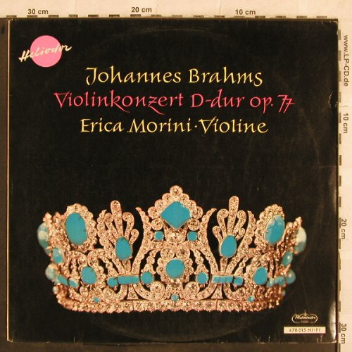Brahms,Johannes: Violinkonzert in D-Dur op.77, Heliodor(478 015), D, 1959 - LP - L4500 - 9,00 Euro