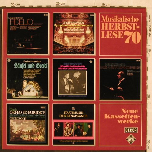V.A.Musikalische Herbstlese 70: Gluck...Brahms, Musteplatte, Decca(TST 76 744), D, 1970 - LP - L4540 - 4,00 Euro