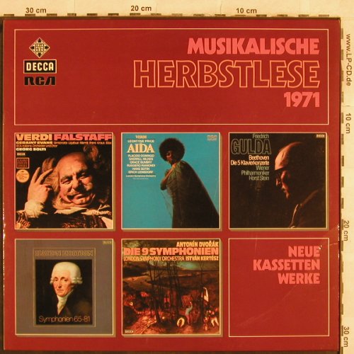V.A.Musikalische Herbstlese 1971: Verdi-Solti...Wagner,Musterplatte, Decca(TST 77 115), D, 1971 - LP - L4543 - 4,00 Euro