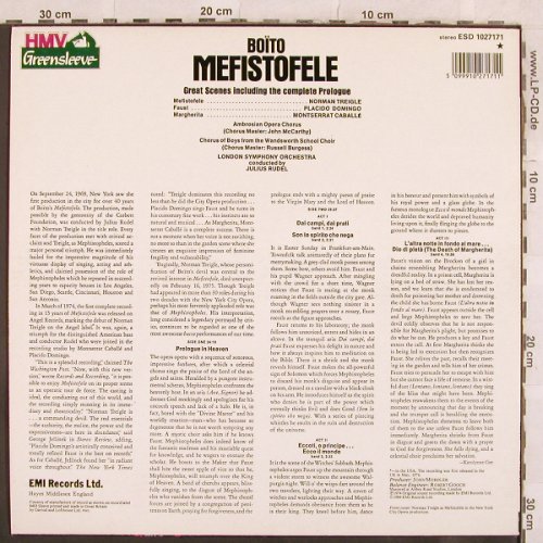 Boito,Arrigo: Mefistoteles-Great Scenes from, EMI(ESD 1027171), UK, 1984 - LP - L4564 - 5,50 Euro