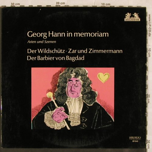Hann,Eduard: In Memoriam, m /vg+, Heliodor(89 540), D, 1965 - LP - L4569 - 5,00 Euro