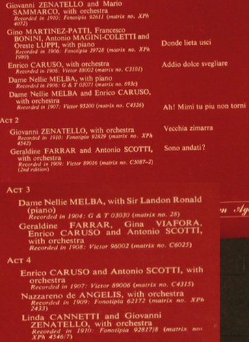 Puccini,Giacomo: La Boheme, hist rec., SAGA (7002), UK, 1972 Typ: LP Best.-Nr.: L4571 Preis: 5,00 Euro