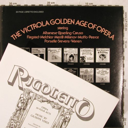 Verdi,Giuseppe: Rigoletto,20 Page Libretto, Foc, RCA Victrola(AVM2-0698), US, 1974 - 2LP - L4577 - 6,50 Euro