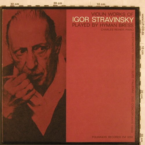 Strawinsky,Igor: Violin Works of, Folkways(FM 3356), US,  - LP - L4581 - 9,00 Euro