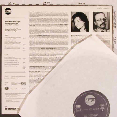 V.A.Violine und Orgel: Originalkompos.a. zwei Jahrh., Marus / EMI(308 531), D, 1984 - LP - L4587 - 9,00 Euro
