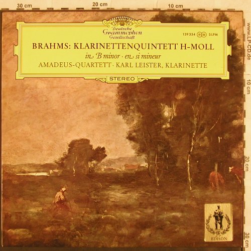 Brahms,Johannes: Klarinettenquintett H-Moll, in B mi, D.Gr.(139 354 SLPM), D, 1967 - LP - L4588 - 9,00 Euro