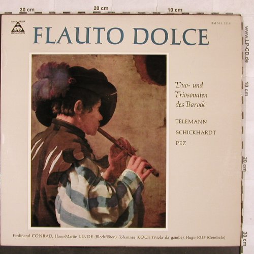 V.A.Flauto Dolce-Duo u.Triosonaten: des Barock.Telemann,Schickhardt,Pez, Bärenreiter/Musicaphon (BM 30 L 1510), D,Mono, 1961 Typ: LP Best.-Nr.: L4603 Preis: 6,00 Euro