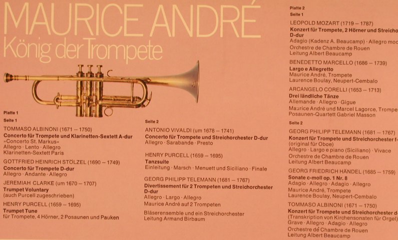 Andre,Maurice: König der Trompete, Foc, Philips (6702 004), D Typ: 2LP Best.-Nr.: L4605 Preis: 7,50 Euro