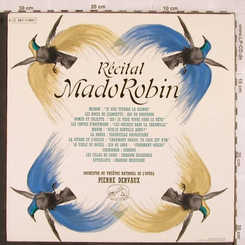 Robin,Mado: Recital, La Voix De Son Maitre(C 061-11691), F, Ri, 1972 - LP - L4606 - 9,00 Euro