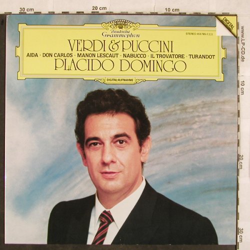 Domingo,Placido: Verdi & Puccini, D.Gr. Signature (413 785-1), D, 1985 Typ: LP Best.-Nr.: L4607 Preis: 6,00 Euro