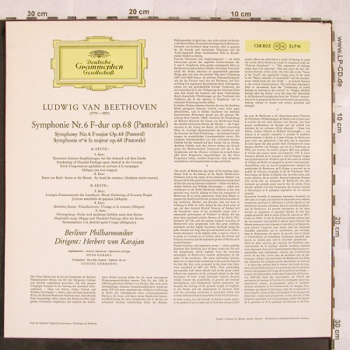 Beethoven,Ludwig van: Sinfonie Nr.6-Pastorale, Deutsche Gramophon(SLPM 138 805), D, 1963 - LP - L4608 - 12,50 Euro