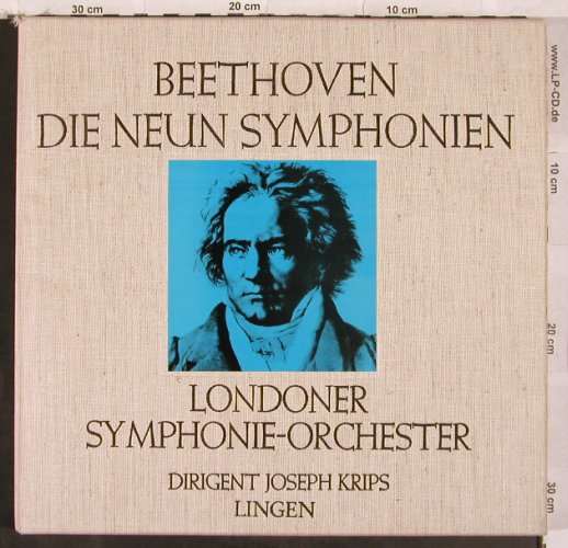 Beethoven,Ludwig van: Die Neun Symphon,Box, Lingen Köln(295), D, m /vg+,  - 6LP - L4609 - 30,00 Euro