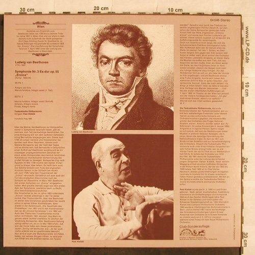 Beethoven,Ludwig van: Symphonoe Nr.3 es-dur op.55, Eroica, Supraphon/Eurodisc(64 046), D, 1977 - LP - L4628 - 7,50 Euro