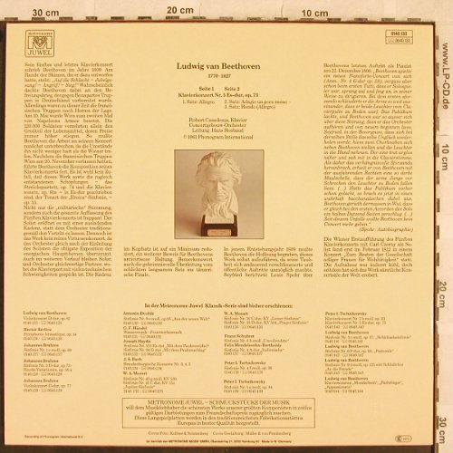 Beethoven,Ludwig van: Klavierkonzert Nr.5 Es-dur op.73, MetroJuwel(0140.133), D, Ri, 1961 - LP - L4650 - 7,50 Euro