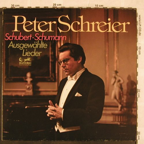 Schreier,Peter: Schubert-Schumann/Ausgewählte Liede, Eurodisc(63 983), D, Club Ed, 1975 - LP - L4662 - 3,00 Euro