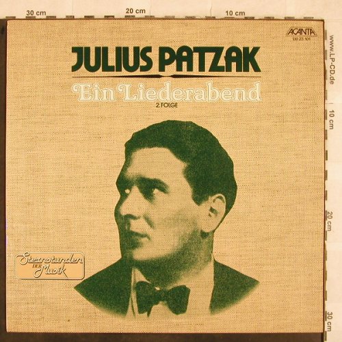 Patzak,Julius: Ein Liederabend - 2.Folge, Acanta(BB 23.101), D, 1979 - LP - L4664 - 5,00 Euro