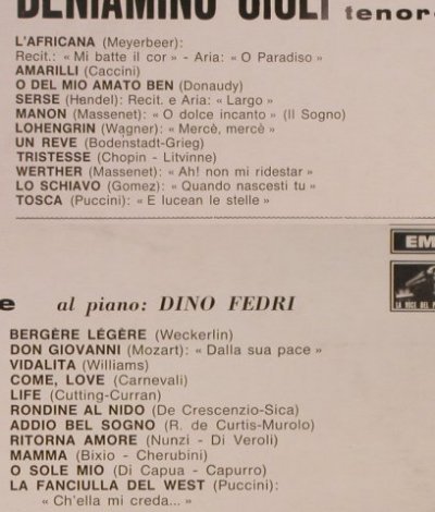 Gigli,Beniamino: Same, al piano Dino Fedri, EMI(C 053-00 708), I,  - LP - L4673 - 5,00 Euro