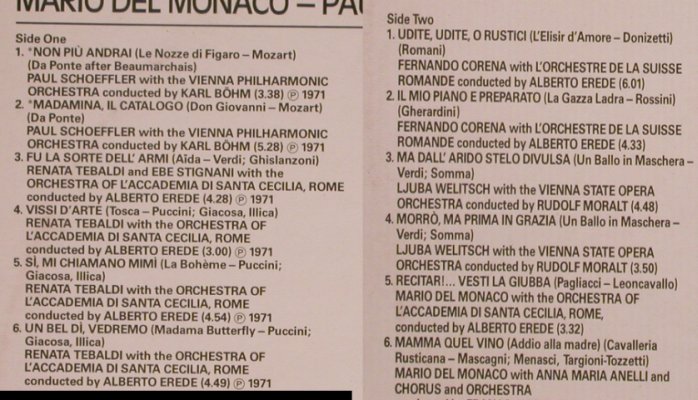 V.A.Great Voices In Opera 1: Renata Tebaldi, Welitsch, Stignani., Decca Eclipse(ECS 811), UK, 1977 - LP - L4674 - 5,00 Euro