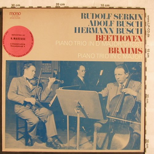 Beethoven,Ludwig van/ Brahms: Piano Trio in D Major,Ghost, Odyssey/CBS-InportStoc(32 16 0361), US,  - LP - L4696 - 17,50 Euro