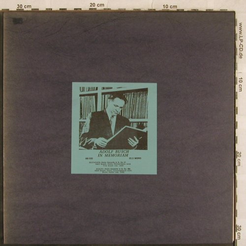 Busch,Adolf: in Memoriam, m /vg+, Recital Records(IGI 335), ,  - LP - L4699 - 17,50 Euro