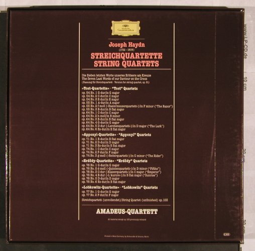 Haydn,Joseph: Streichquartette/String Quartets,Bo, D.Gr.(2740 250), D, 1981 - 14LP - L4703 - 60,00 Euro