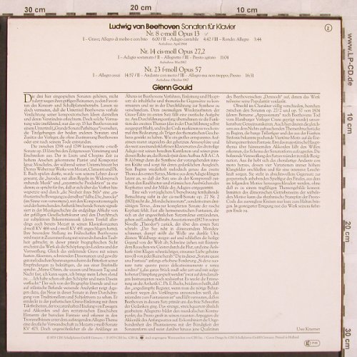 Beethoven,Ludwig van: Sonaten für Klavier Nr.8, 14, 23, CBS(CBS 61861), NL, 1979 - LP - L4706 - 7,50 Euro
