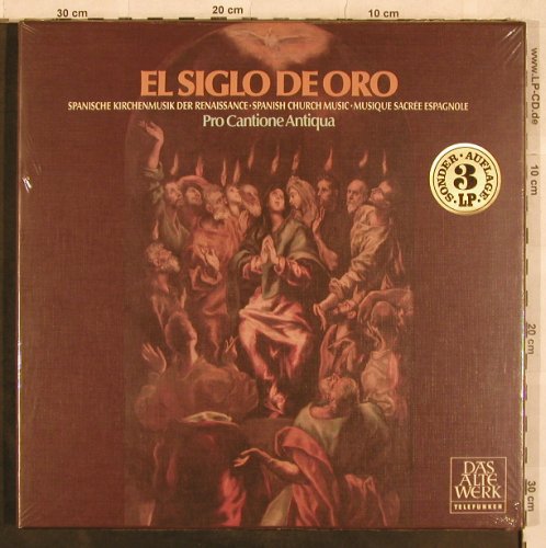 V.A.El Siglo De Oro: Spanische Kirchenmusik der Renaiss, Telefunken,Box (6.35371 FK), D, FS-New, 1977 Typ: 3LP Best.-Nr.: L4720 Preis: 45,00 Euro