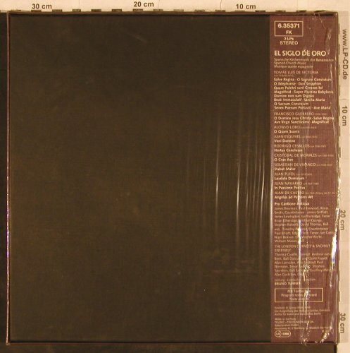 V.A.El Siglo De Oro: Spanische Kirchenmusik der Renaiss, Telefunken,Box (6.35371 FK), D, FS-New, 1977 Typ: 3LP Best.-Nr.: L4720 Preis: 45,00 Euro