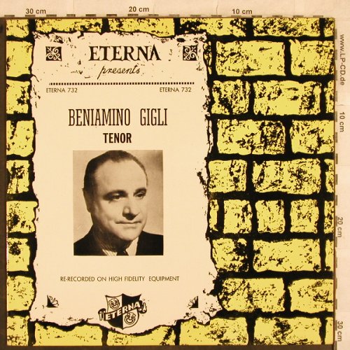 Gigli,Benjamino: Tenor - Re-Recorded, Eterna(732), US,  - LP - L4730 - 7,50 Euro